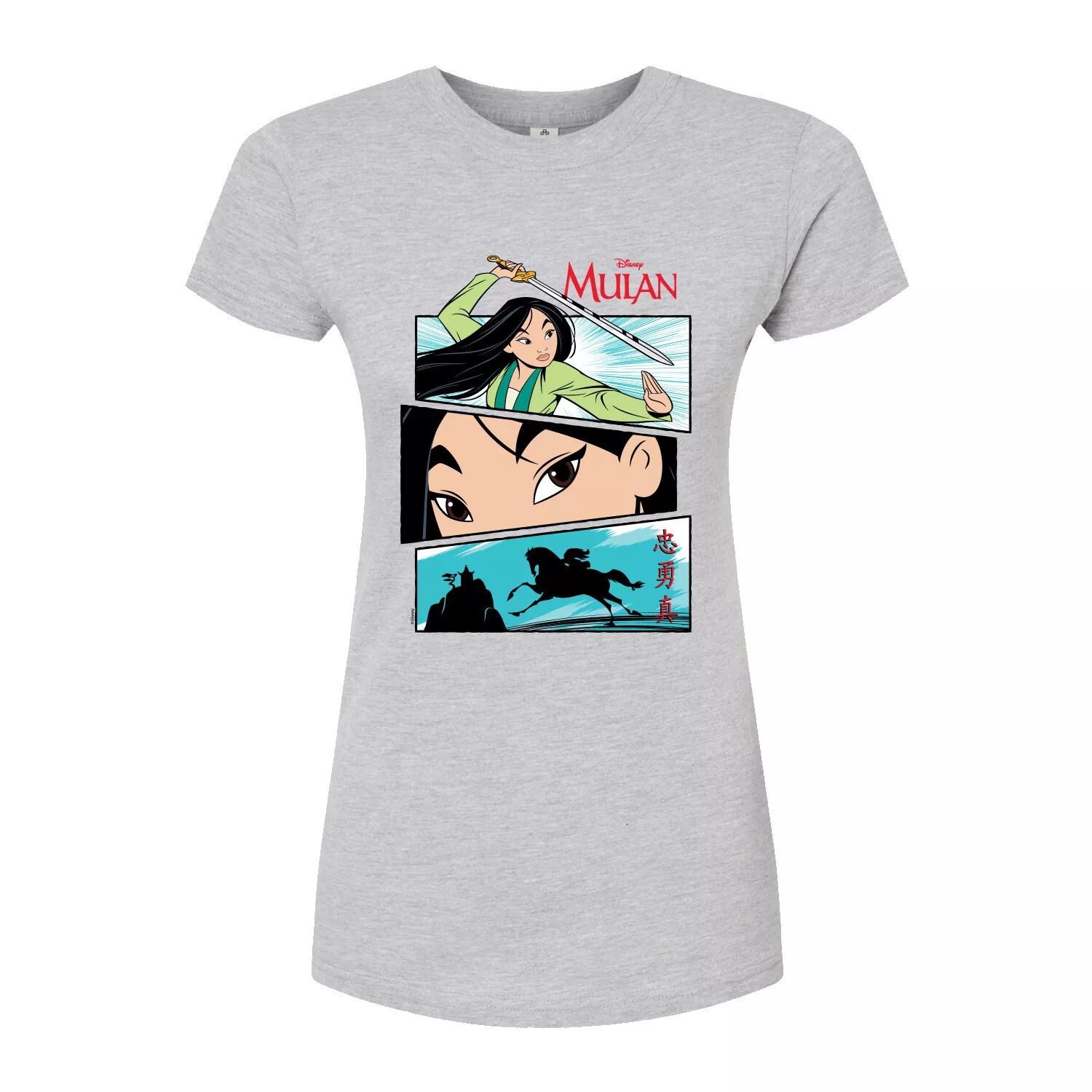 Облегающая футболка Disney's Mulan Juniors с комиксами Licensed Character, серый
Облегающая футболка Disney's Mulan Juniors с комиксами Licensed Character, серый