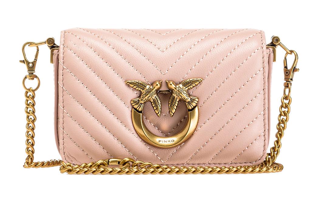 PINKO Сумка через плечо из кожи наппа женская розовая
PINKO Сумка через плечо из кожи наппа женская розовая