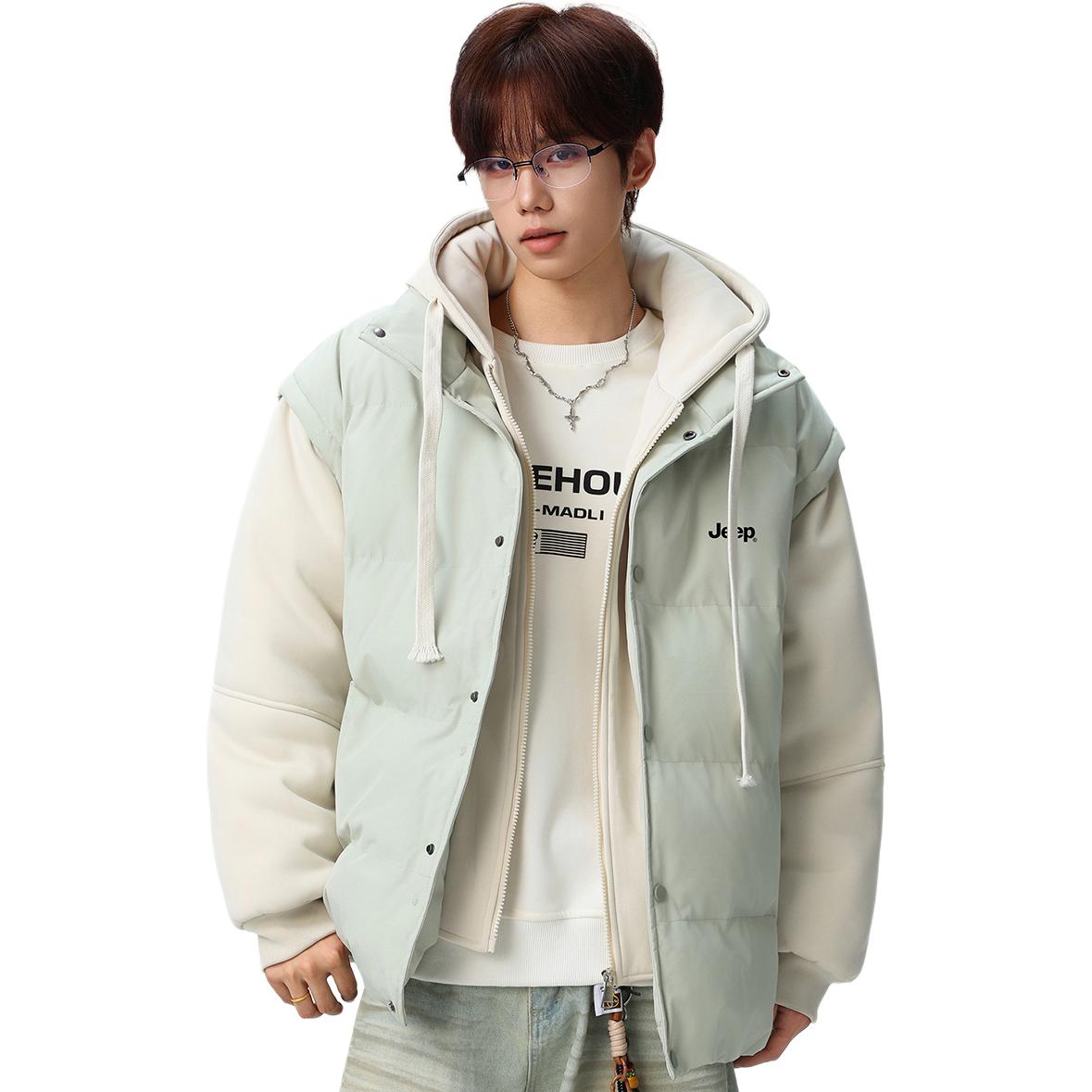 Пуховик Unisex Hooded Thickened Mock Two Piece Jeep, серый зеленый
Пуховик Unisex Hooded Thickened Mock Two Piece Jeep, серый зеленый