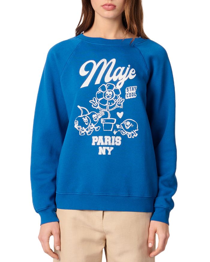 Графическая толстовка Maje, синий
Графическая толстовка Maje, синий