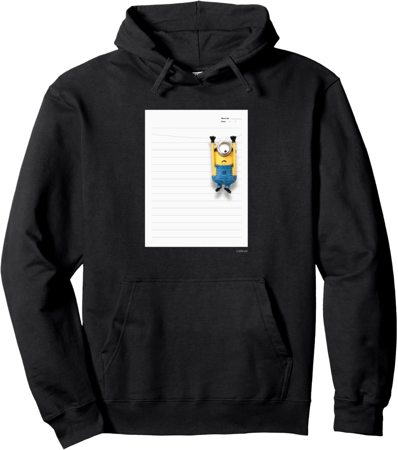 Толстовка с капюшоном в виде блокнота с изображением миньона Minions, черный
Толстовка с капюшоном в виде блокнота с изображением миньона Minions, черный