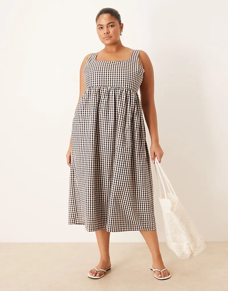 Платье Brave Soul Plus в клетку без рукавов с присборенной спинкой бордового цвета
Платье Brave Soul Plus в клетку без рукавов с присборенной спинкой бордового цвета