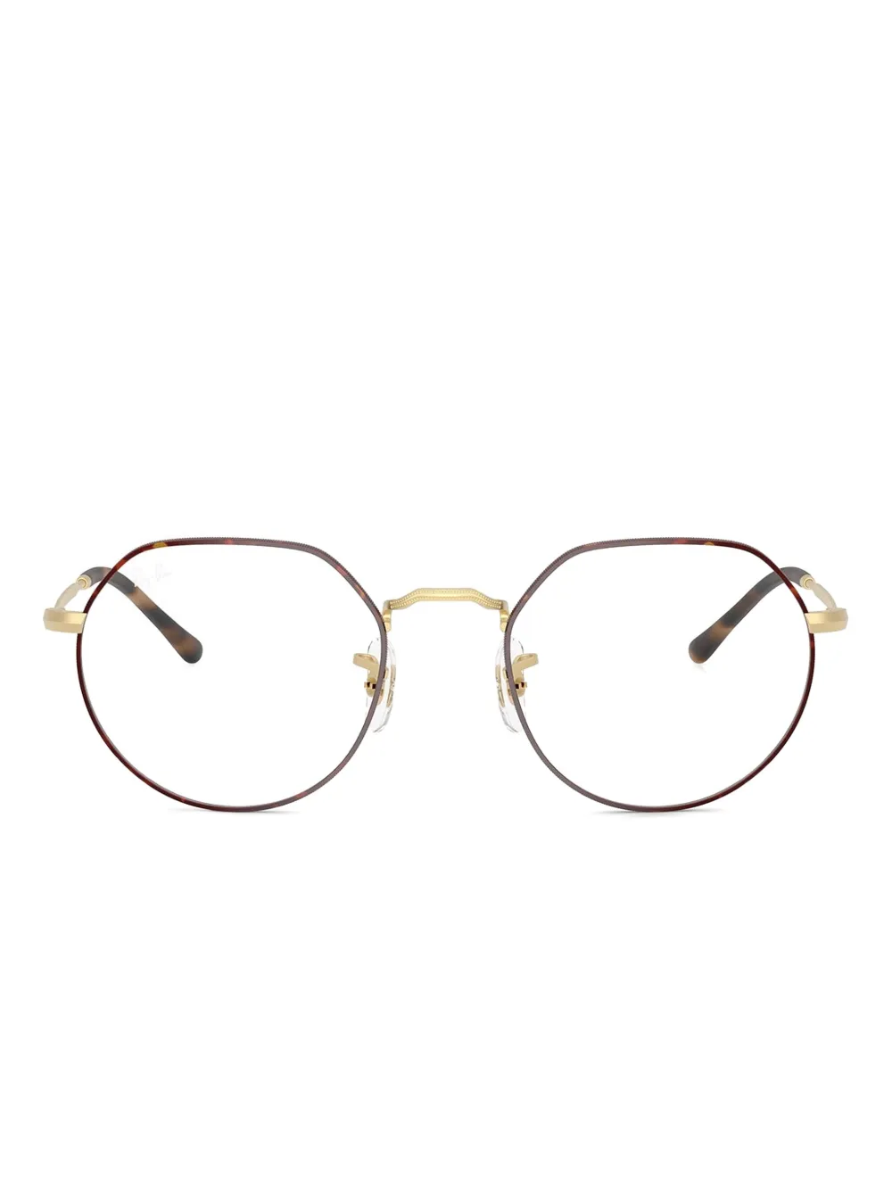 Очки в геометричной оправе Ray-Ban, коричневый 
Очки в геометричной оправе Ray-Ban, коричневый