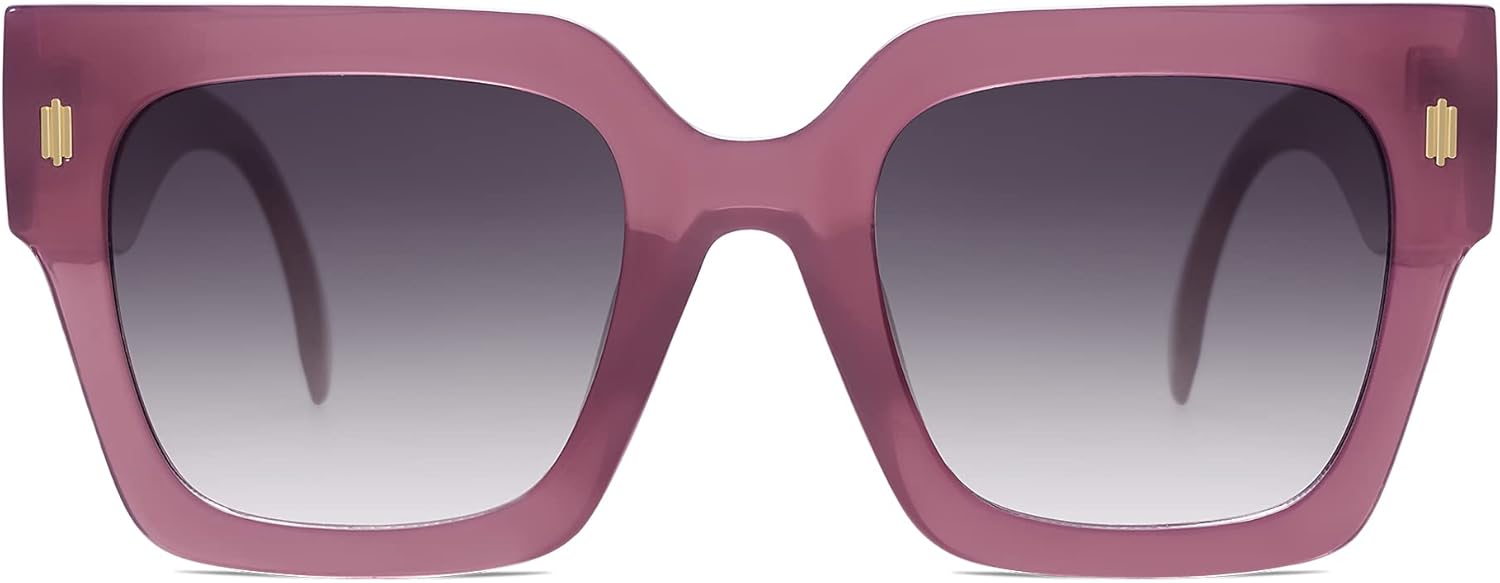 Винтажные большие квадратные солнцезащитные очки SOJOS для женщин, ретро-очки большого размера класса люкс для женщин с защитой от УФ-излучения UV400 SJ2194, Milky Purple Frame/Purple Grading Lens
Винтажные большие квадратные солнцезащитные очки SOJOS для женщин, ретро-очки большого размера класса люкс для женщин с защитой от УФ-излучения UV400 SJ2194, Milky Purple Frame/Purple Grading Lens