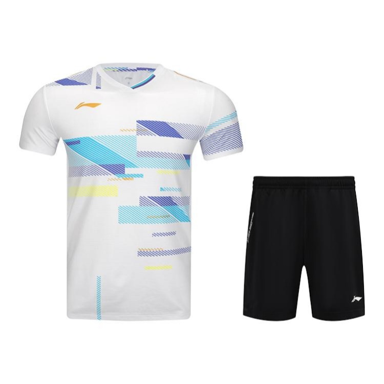 LINING Футболка для бадминтона унисекс комплект одежды white top+black bottom
LINING Футболка для бадминтона унисекс комплект одежды white top+black bottom