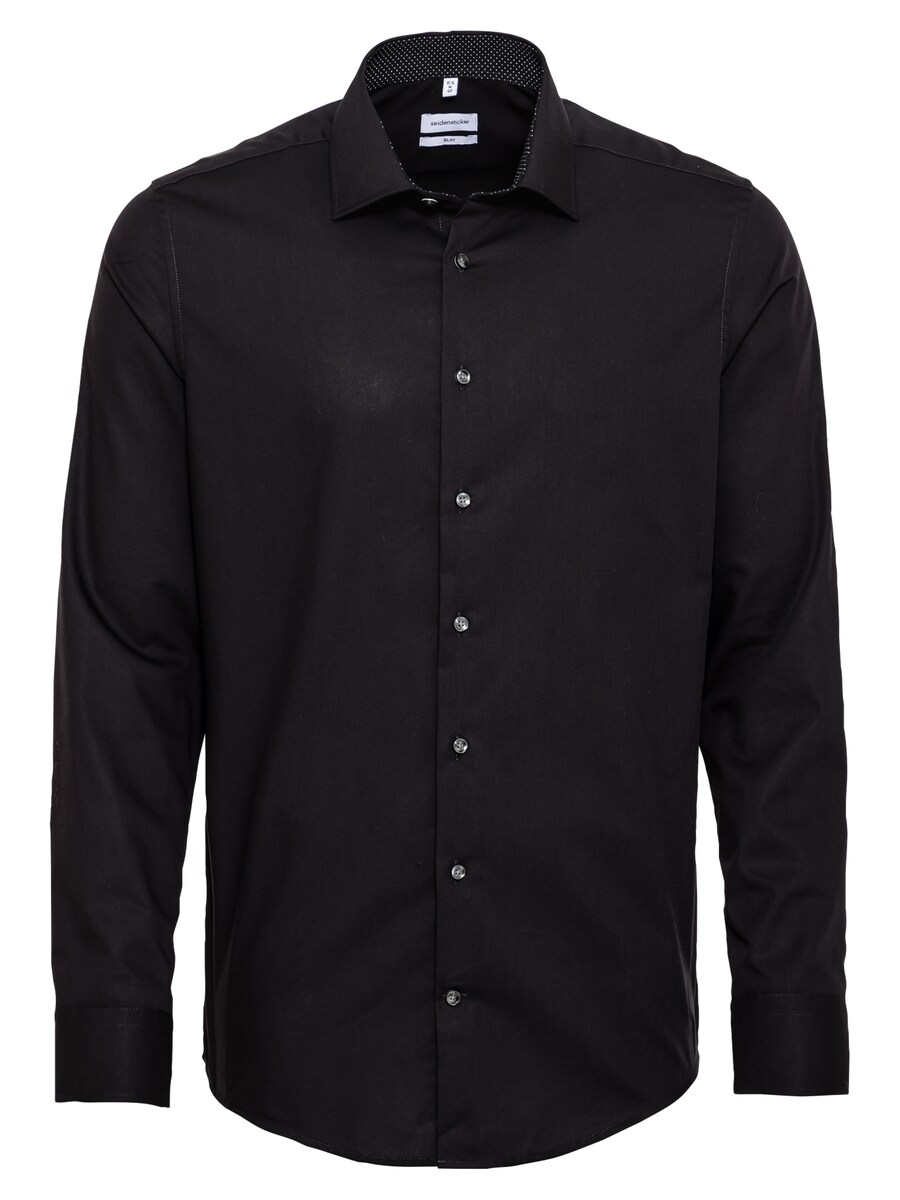 Рубашка Slim Fit на пуговицах SEIDENSTICKER, черный
Рубашка Slim Fit на пуговицах SEIDENSTICKER, черный