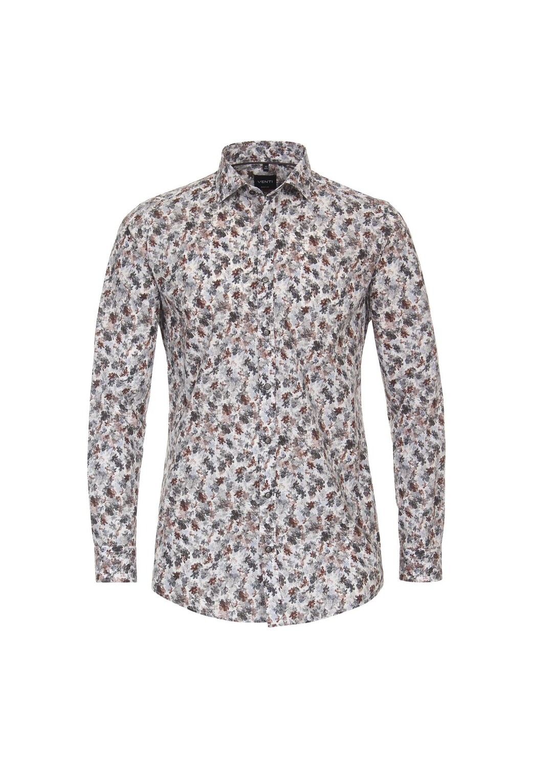 Мужская деловая рубашка с принтом, облегающая боди Venti, серый
Мужская деловая рубашка с принтом, облегающая боди Venti, серый