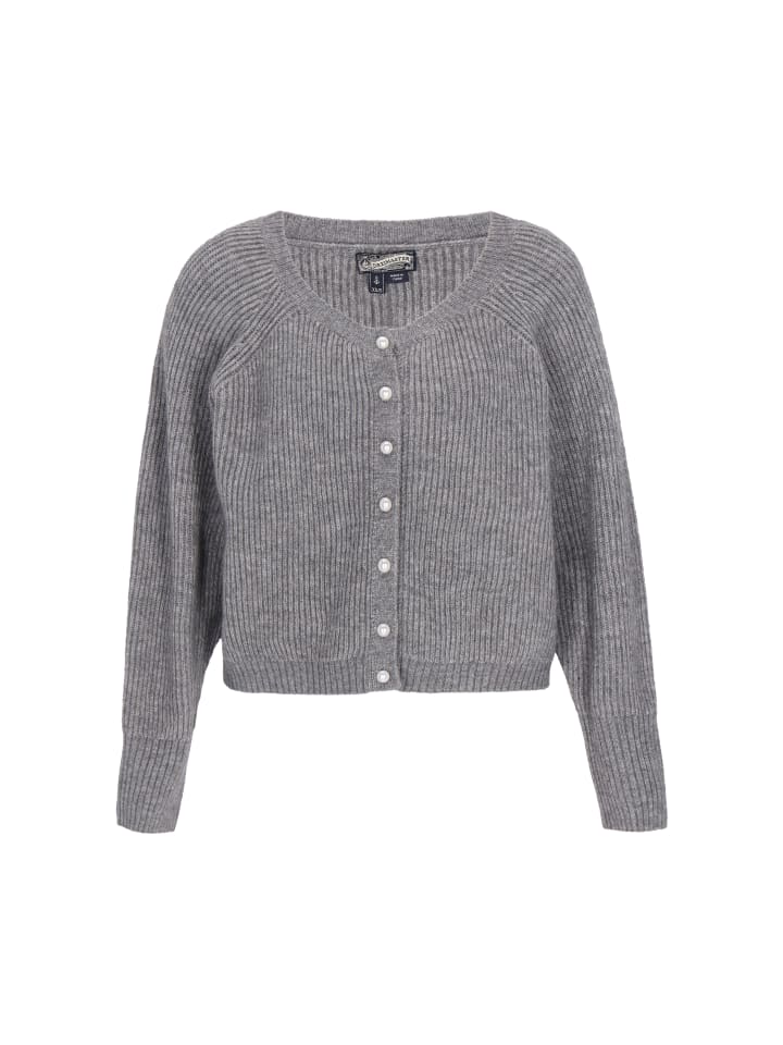 Женский кардиган серого меланжа DreiMaster Vintage
Женский кардиган серого меланжа DreiMaster Vintage