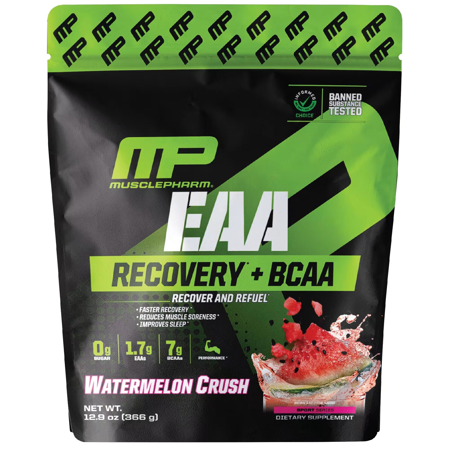 Добавка MusclePharm EAA Recovery + BCAA Watermelon Crush, 366 г
Добавка MusclePharm EAA Recovery + BCAA Watermelon Crush, 366 г