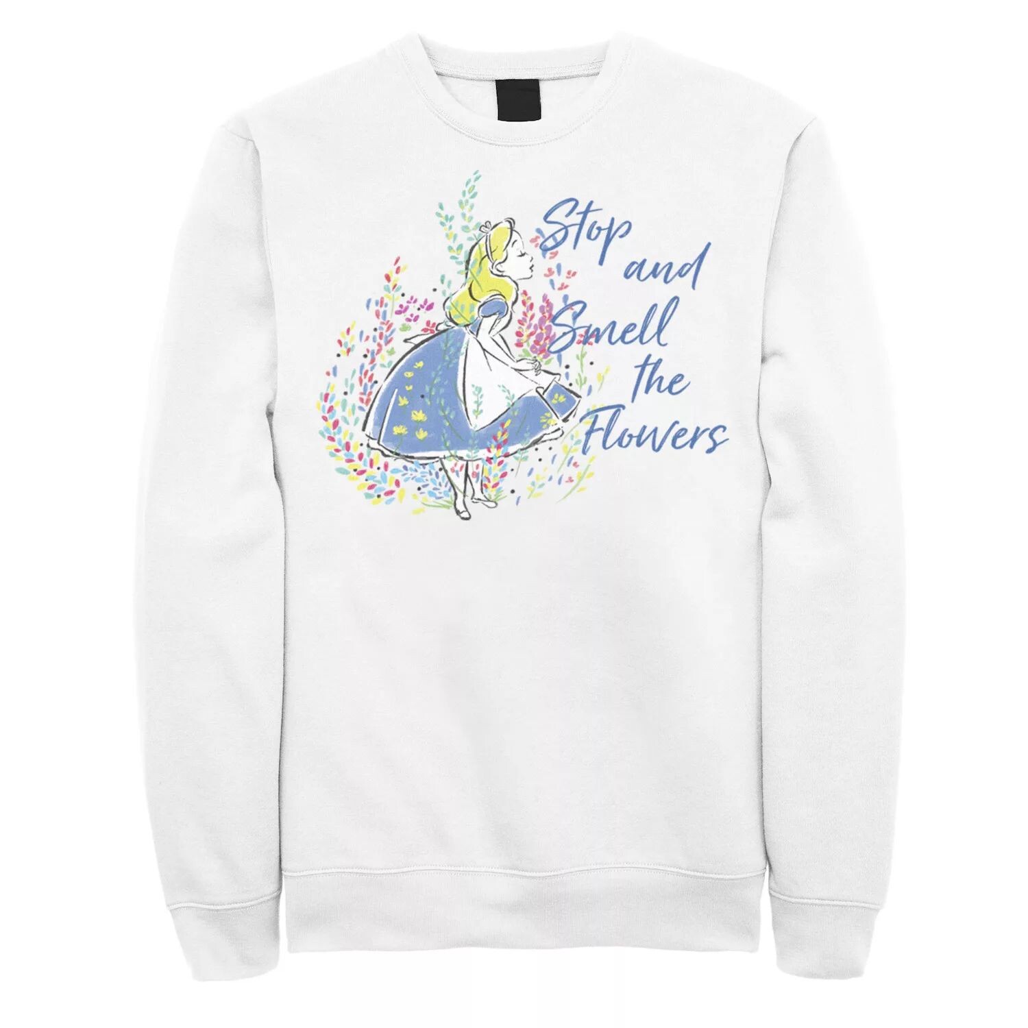 Мужской свитшот Disney «Алиса в стране чудес» «Остановись и понюхай цветы» Licensed Character 
Мужской свитшот Disney «Алиса в стране чудес» «Остановись и понюхай цветы» Licensed Character