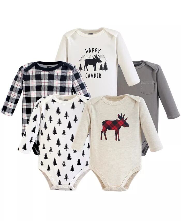 Хлопковые боди с длинными рукавами для маленьких мальчиков, 5 шт., Moose Hudson Baby, зеленый
Хлопковые боди с длинными рукавами для маленьких мальчиков, 5 шт., Moose Hudson Baby, зеленый
