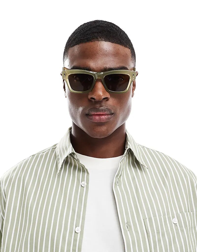 Квадратные солнцезащитные очки цвета хаки ASOS DESIGN
Квадратные солнцезащитные очки цвета хаки ASOS DESIGN