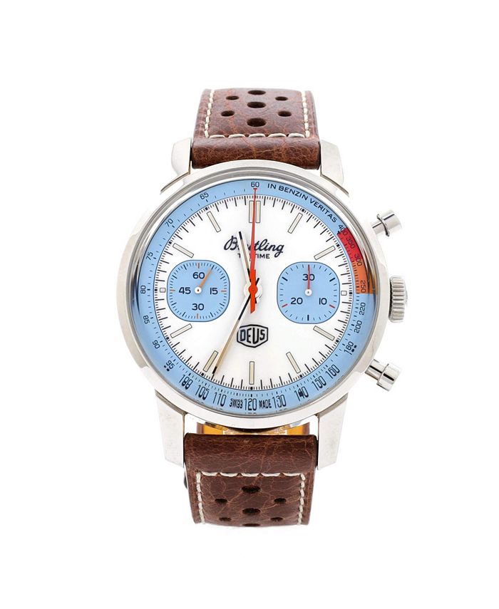 Часы-хронограф Top Time Deus Automatic из нержавеющей стали и кожи 41 мм Pre-Owned Breitling, белый
Часы-хронограф Top Time Deus Automatic из нержавеющей стали и кожи 41 мм Pre-Owned Breitling, белый