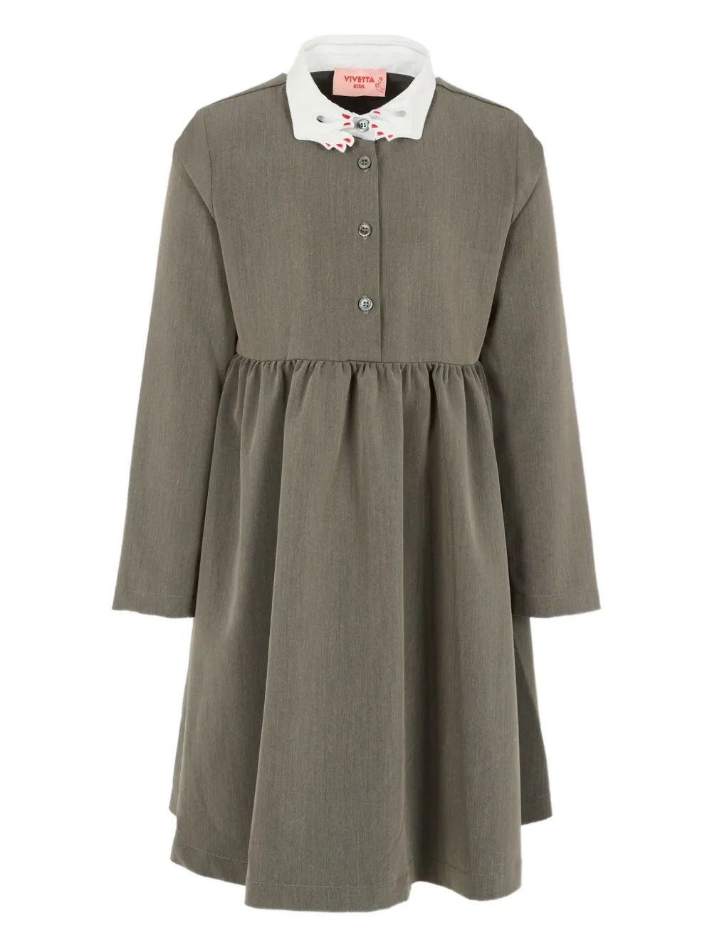 Платье с воротником и длинными рукавами Vivetta, серый
Платье с воротником и длинными рукавами Vivetta, серый