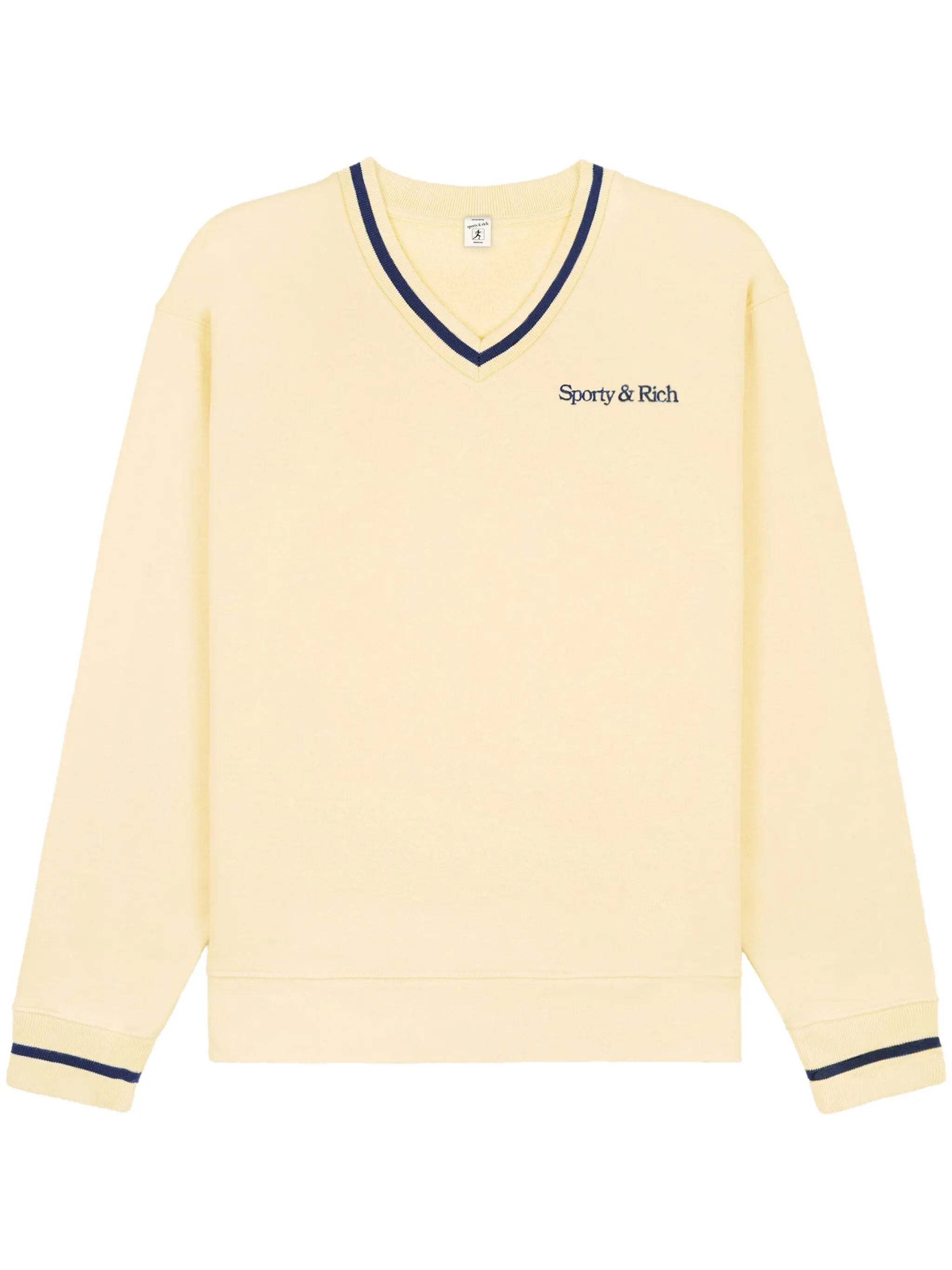 Джемпер New Serif с V-образным вырезом Sporty & Rich, нейтральный
Джемпер New Serif с V-образным вырезом Sporty & Rich, нейтральный
