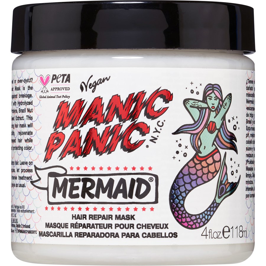 Маска для волос mermaid hair repair mask Manic Panic, объем 118 мл
Маска для волос mermaid hair repair mask Manic Panic, объем 118 мл