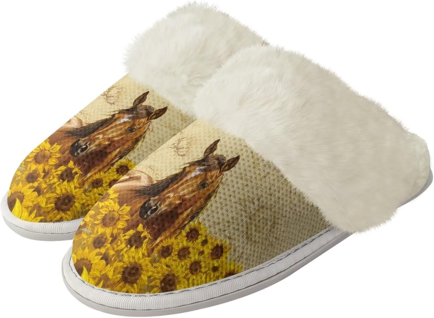 Домашние тапочки для мужчин и женщин, зимние теплые тапочки на плоской подошве, мягкие плюшевые, закрытый носок, домашняя обувь с резиновой подошвой против скольжения для спа и ванной Watdotory, Horse Sunflower
Домашние тапочки для мужчин и женщин, зимние теплые тапочки на плоской подошве, мягкие плюшевые, закрытый носок, домашняя обувь с резиновой подошвой против скольжения для спа и ванной Watdotory, Horse Sunflower