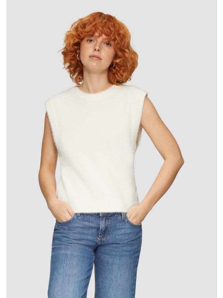 Пуловер QS Strickpullover kurzarm, кремовый
Пуловер QS Strickpullover kurzarm, кремовый