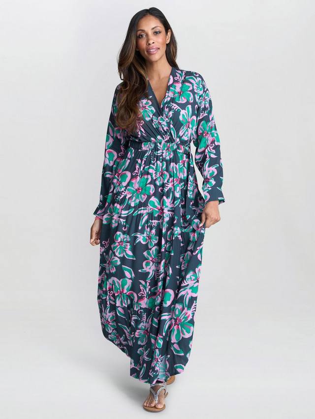 Платье Rosalee с поясом и цветочным принтом Gina Bacconi, Black/Pink
Платье Rosalee с поясом и цветочным принтом Gina Bacconi, Black/Pink