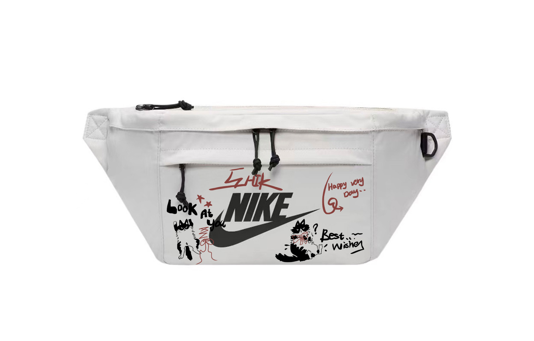 Nike Тканевый поясной рюкзак унисекс светло-серый, Bobbie Cat
Nike Тканевый поясной рюкзак унисекс светло-серый, Bobbie Cat