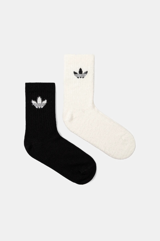 Пушистые носки Fluffy Cr S 2 шт Adidas Originals, белый 
Пушистые носки Fluffy Cr S 2 шт Adidas Originals, белый