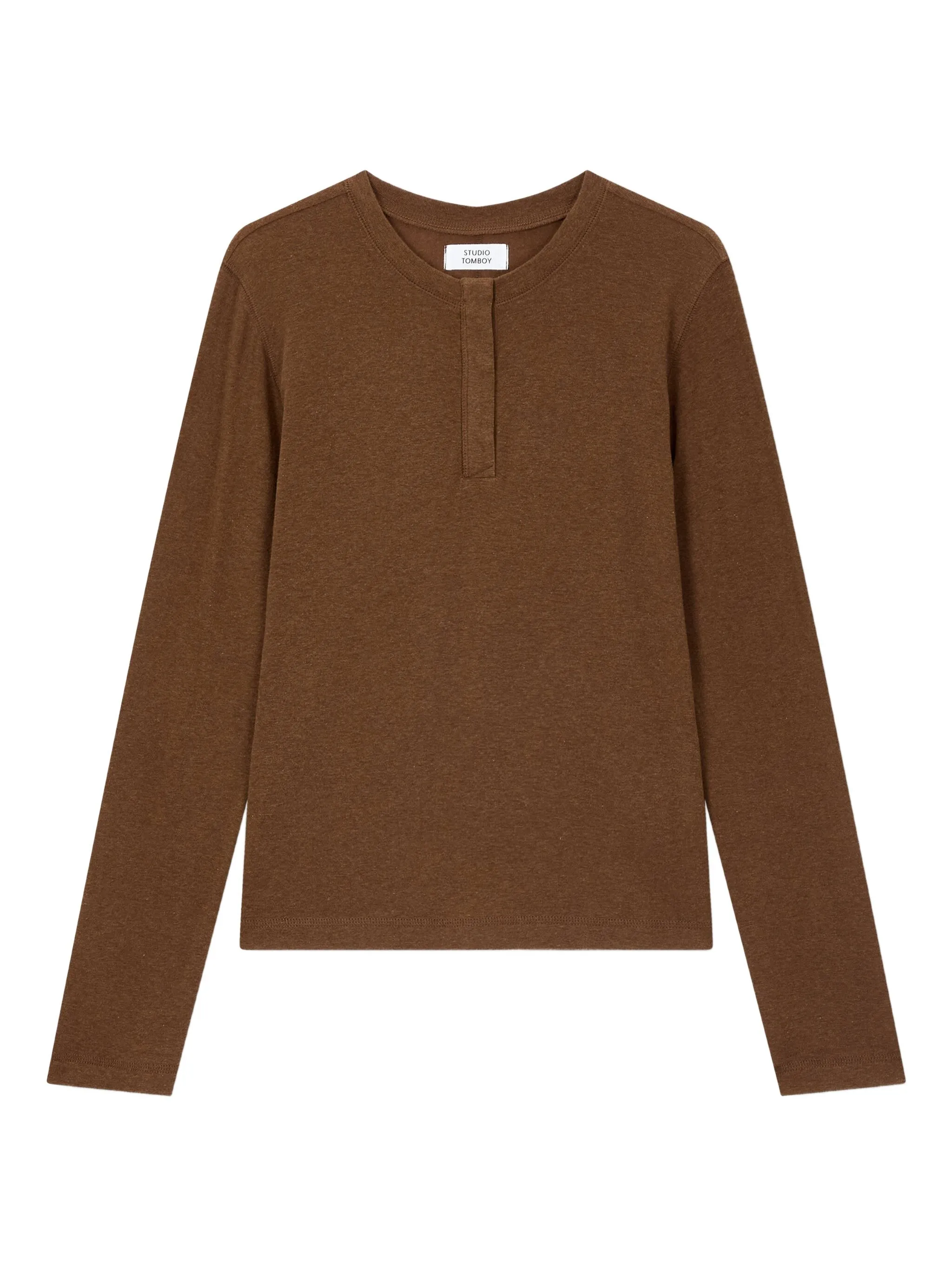 Футболка хенли с длинными рукавами Tomboy, коричневый
Футболка хенли с длинными рукавами Tomboy, коричневый