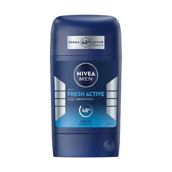 Мужской дезодорант-карандаш, 50 мл Nivea Men fresh active
Мужской дезодорант-карандаш, 50 мл Nivea Men fresh active