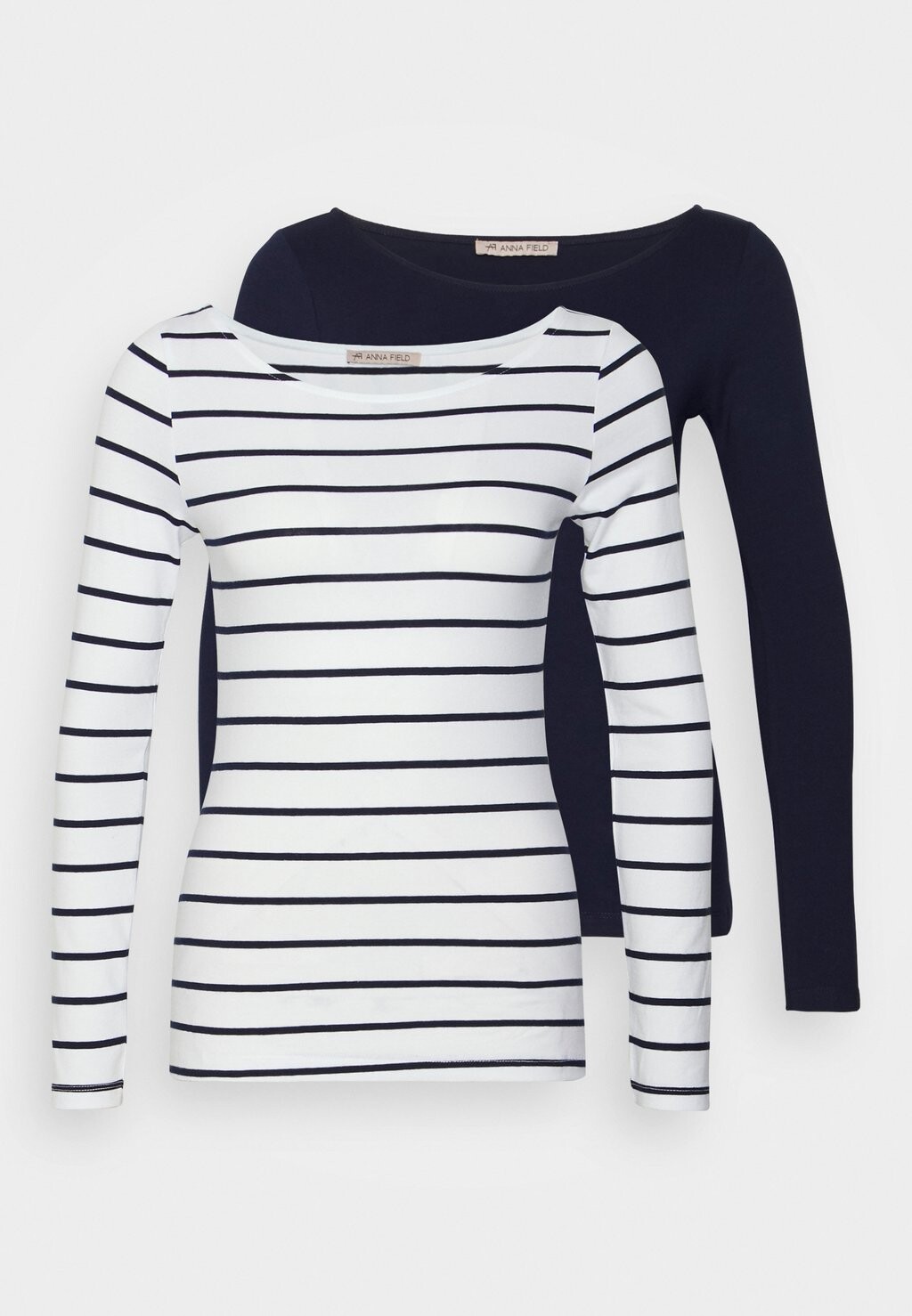 футболка с длинным рукавом 2 Pack Anna Field, цвет white/navy
футболка с длинным рукавом 2 Pack Anna Field, цвет white/navy