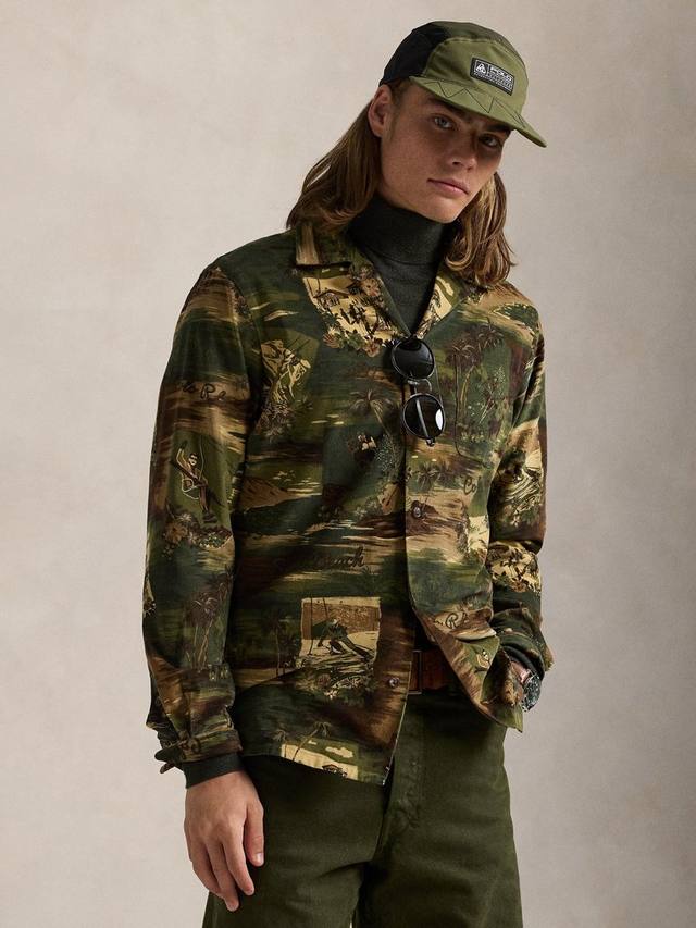 Велюровая рубашка в стиле кэмп Ralph Lauren, Camo Ski Scenic
Велюровая рубашка в стиле кэмп Ralph Lauren, Camo Ski Scenic
