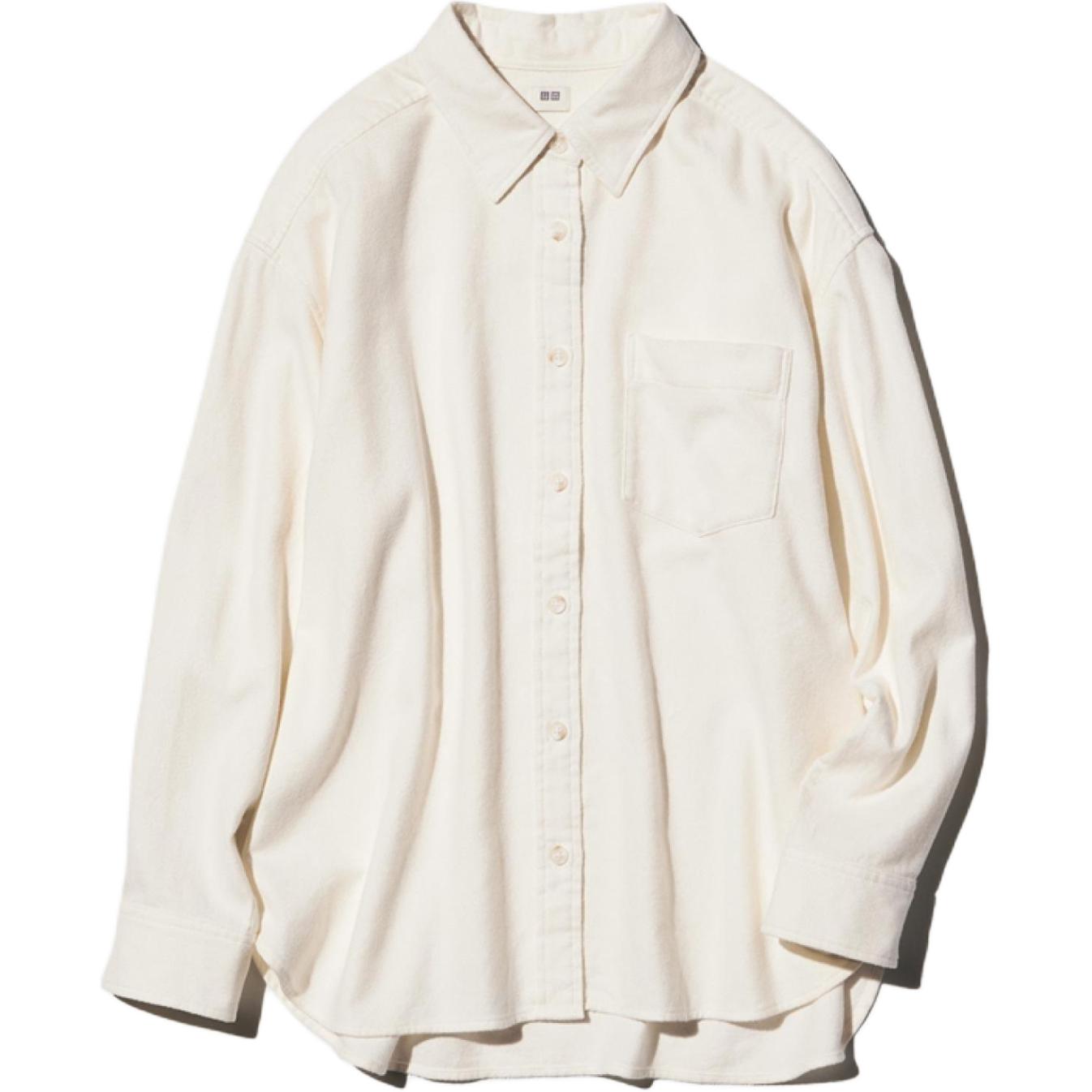 UNIQLO Женская слоновая кость рубашка
UNIQLO Женская слоновая кость рубашка