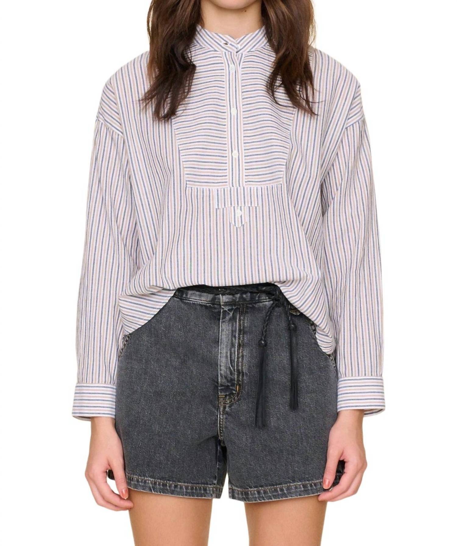 Рубашка Jones в полоску цвета мокко XIRENA, цвет mocha stripe
Рубашка Jones в полоску цвета мокко XIRENA, цвет mocha stripe