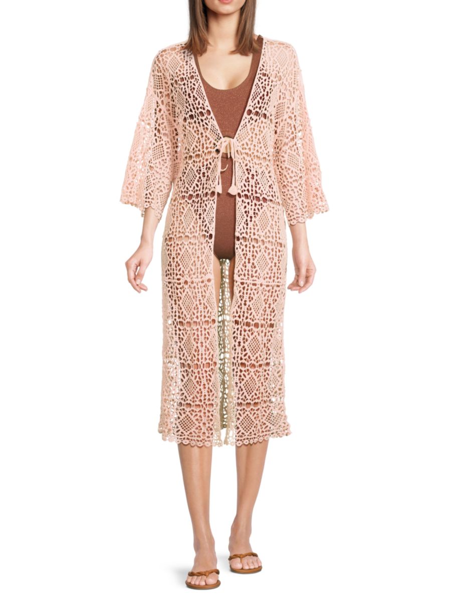 Длинный вязаный крючком кардиган Summer Breeze Area Stars, цвет Peach
Длинный вязаный крючком кардиган Summer Breeze Area Stars, цвет Peach