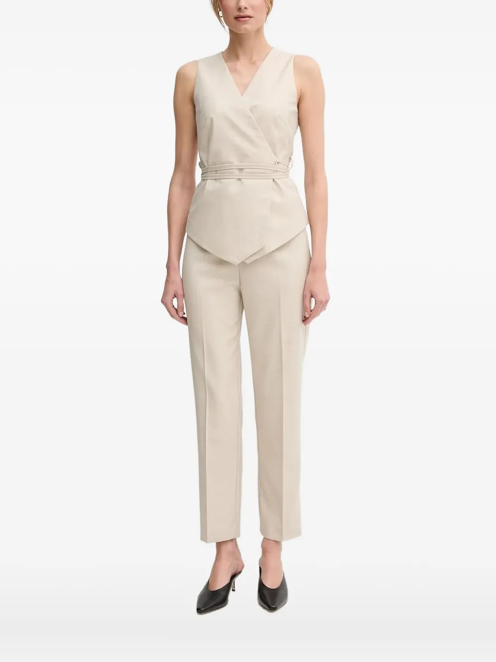 Топ без рукавов с эффектом запаха Sandro Ferrone, нейтральный
Топ без рукавов с эффектом запаха Sandro Ferrone, нейтральный