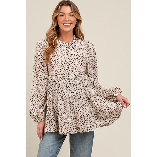 Блузка для беременных с принтом animal print и ярусным кроем Pinkblush, Ivory
Блузка для беременных с принтом animal print и ярусным кроем Pinkblush, Ivory