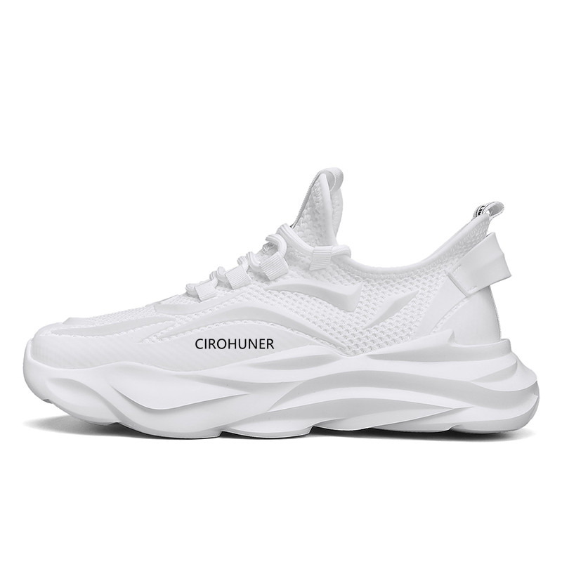 CIROHUNER Мужские белые дышащие низкие повседневные кроссовки устойчивые к истиранию, цвет White
CIROHUNER Мужские белые дышащие низкие повседневные кроссовки устойчивые к истиранию, цвет White