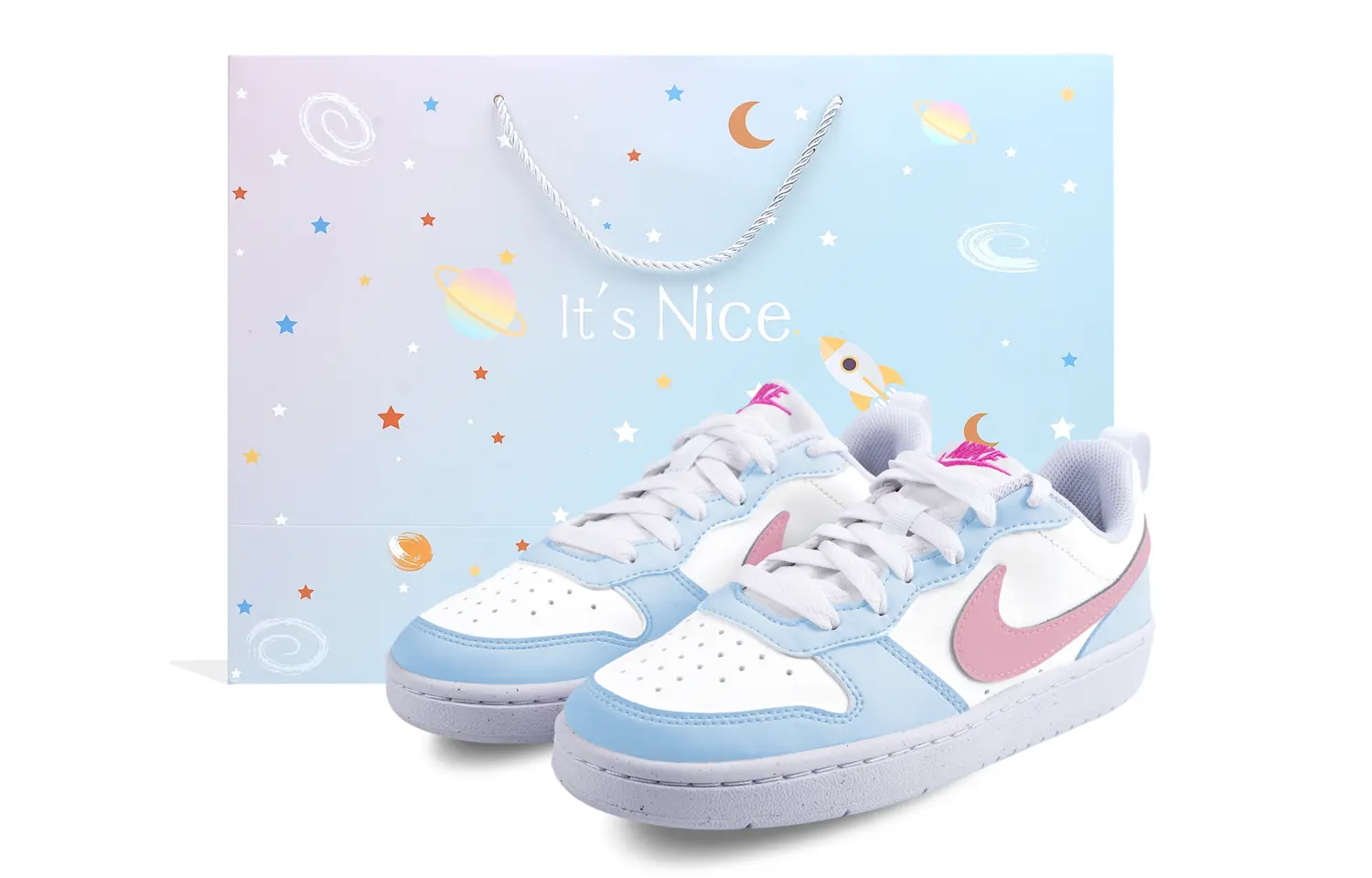Кроссовки Nike Court Borough Skateboarding Shoes Women's Low-top Blue/pink, голубой
Кроссовки Nike Court Borough Skateboarding Shoes Women's Low-top Blue/pink, голубой