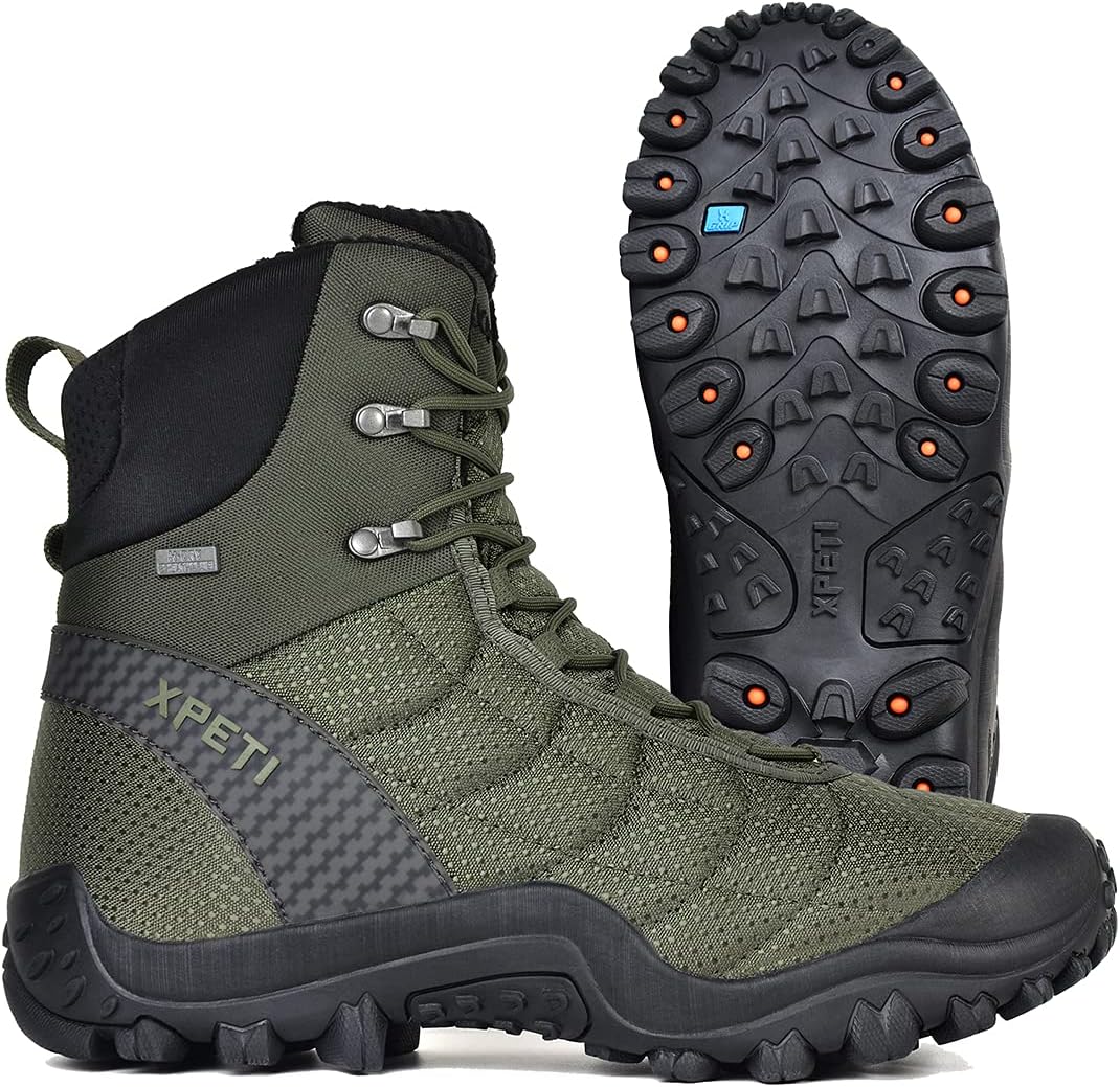Мужские зимние походные ботинки XPETI Crest Thermo с высоким берцем, водонепроницаемые и утепленные, зеленый
Мужские зимние походные ботинки XPETI Crest Thermo с высоким берцем, водонепроницаемые и утепленные, зеленый