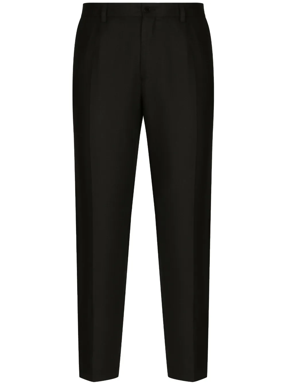 Брюки строгого кроя с нашивкой-логотипом DOLCE & GABBANA, черный 
Брюки строгого кроя с нашивкой-логотипом DOLCE & GABBANA, черный