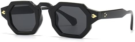 Ретро-многоугольные солнцезащитные очки для женщин с заклепками, градиентные оттенки, защита от УФ-излучения UV400, панк-солнцезащитные очки для мужчин MTZJH, Black Gray
Ретро-многоугольные солнцезащитные очки для женщин с заклепками, градиентные оттенки, защита от УФ-излучения UV400, панк-солнцезащитные очки для мужчин MTZJH, Black Gray