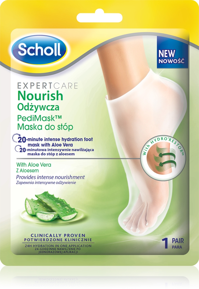 Глубоко питательная маска для ног Pedimask Aloe Vera Scholl, 1 pora
Глубоко питательная маска для ног Pedimask Aloe Vera Scholl, 1 pora