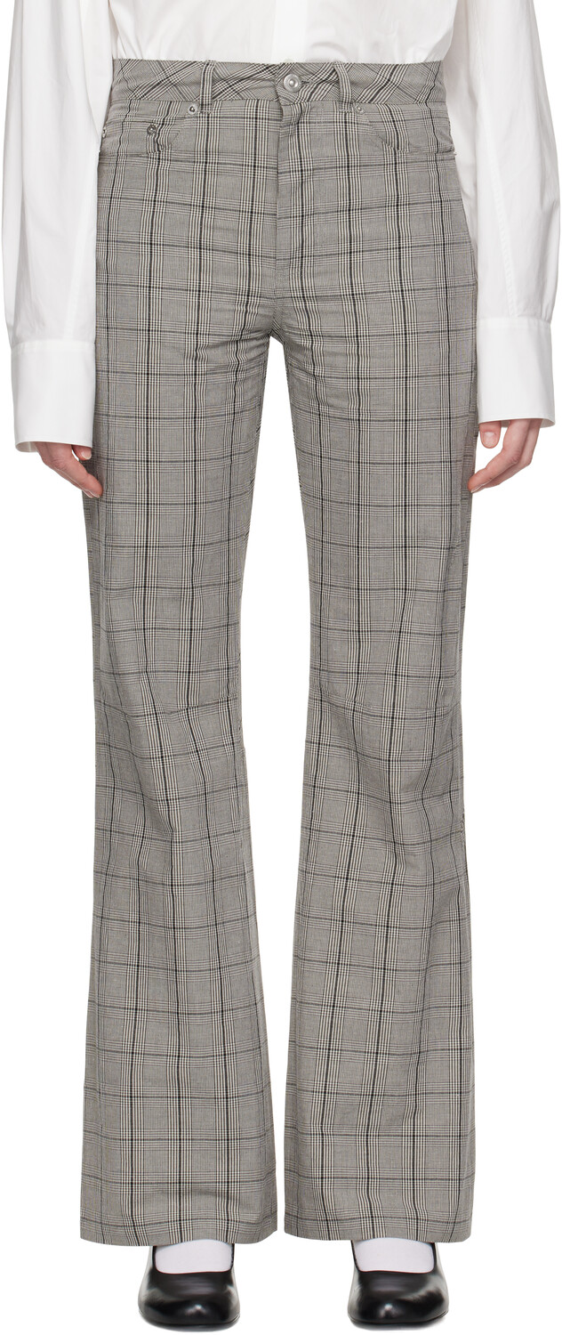 Черно-белые брюки в байкерском стиле OUR LEGACY
Черно-белые брюки в байкерском стиле OUR LEGACY