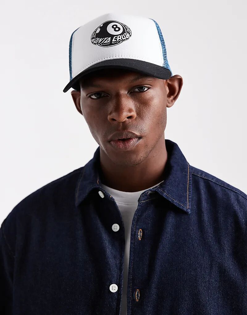 Кепка из пеноматериала в стиле дальнобойщика Santa Cruz с изображением восьмерки в белом/синем цвете
Кепка из пеноматериала в стиле дальнобойщика Santa Cruz с изображением восьмерки в белом/синем цвете