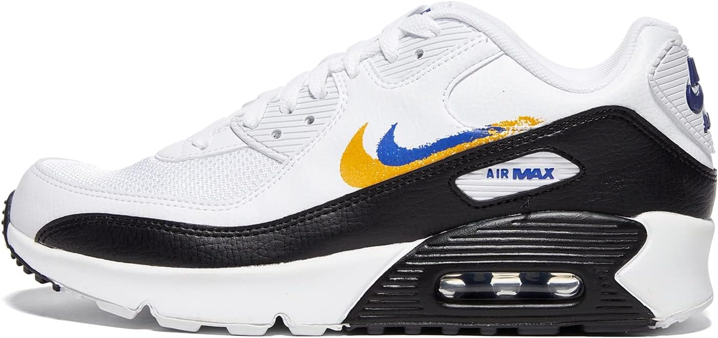Кроссовки Nike Air Max 90 (Big Kid), белый/синий/золотой
Кроссовки Nike Air Max 90 (Big Kid), белый/синий/золотой