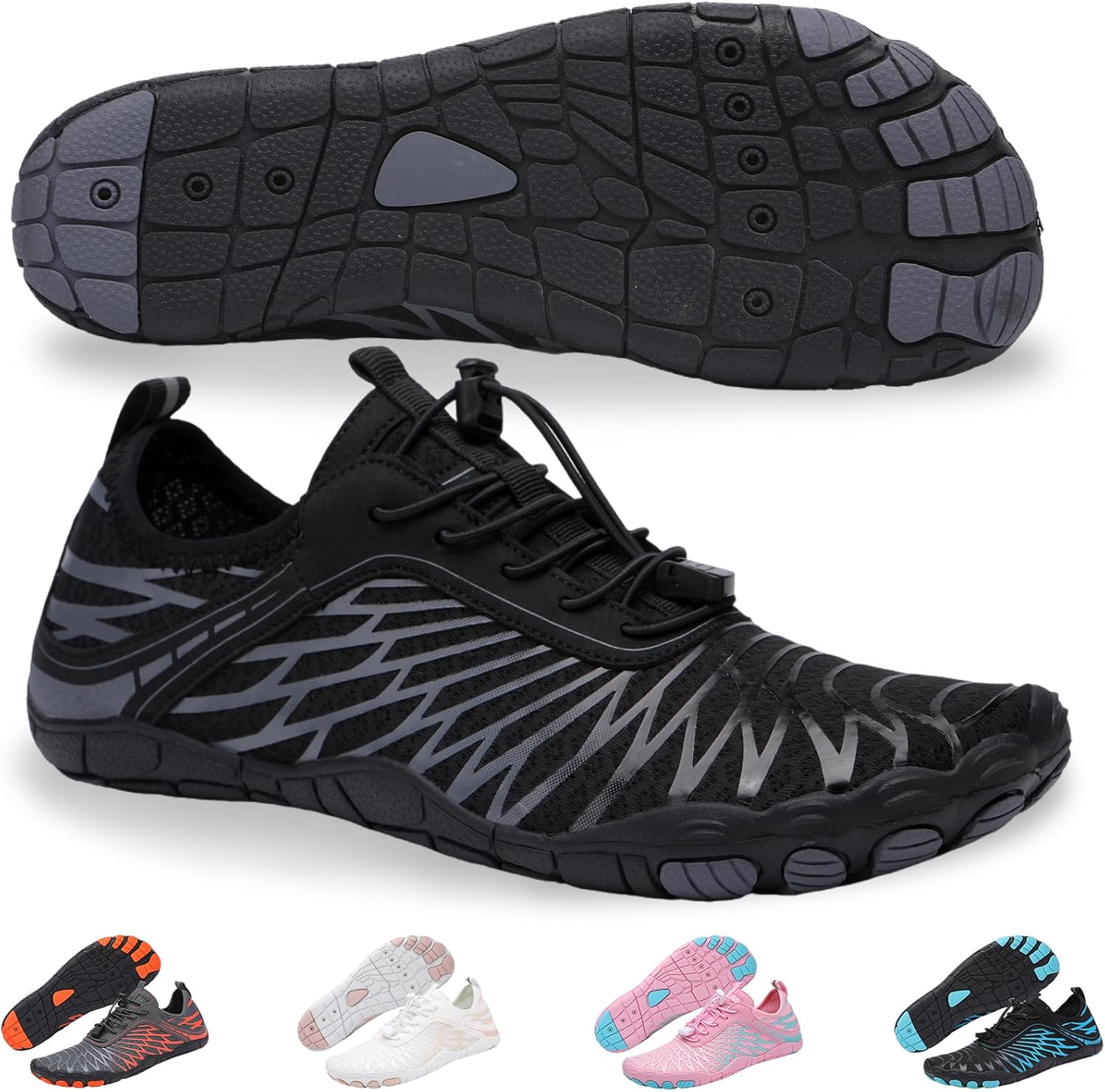 Кроссовки для походов для женщин и мужчин - быстро сохнущие, с широкой носочной частью, для пляжа, плавания, спортивные кроссовки Ieirye, черный
Кроссовки для походов для женщин и мужчин - быстро сохнущие, с широкой носочной частью, для пляжа, плавания, спортивные кроссовки Ieirye, черный