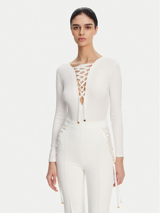 Боди slim fit BO-019-51E2-V350 Elisabetta Franchi, белый
Боди slim fit BO-019-51E2-V350 Elisabetta Franchi, белый