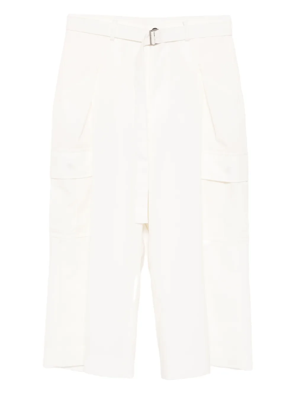 Брюки-карго с поясом SACAI, белый 
Брюки-карго с поясом SACAI, белый