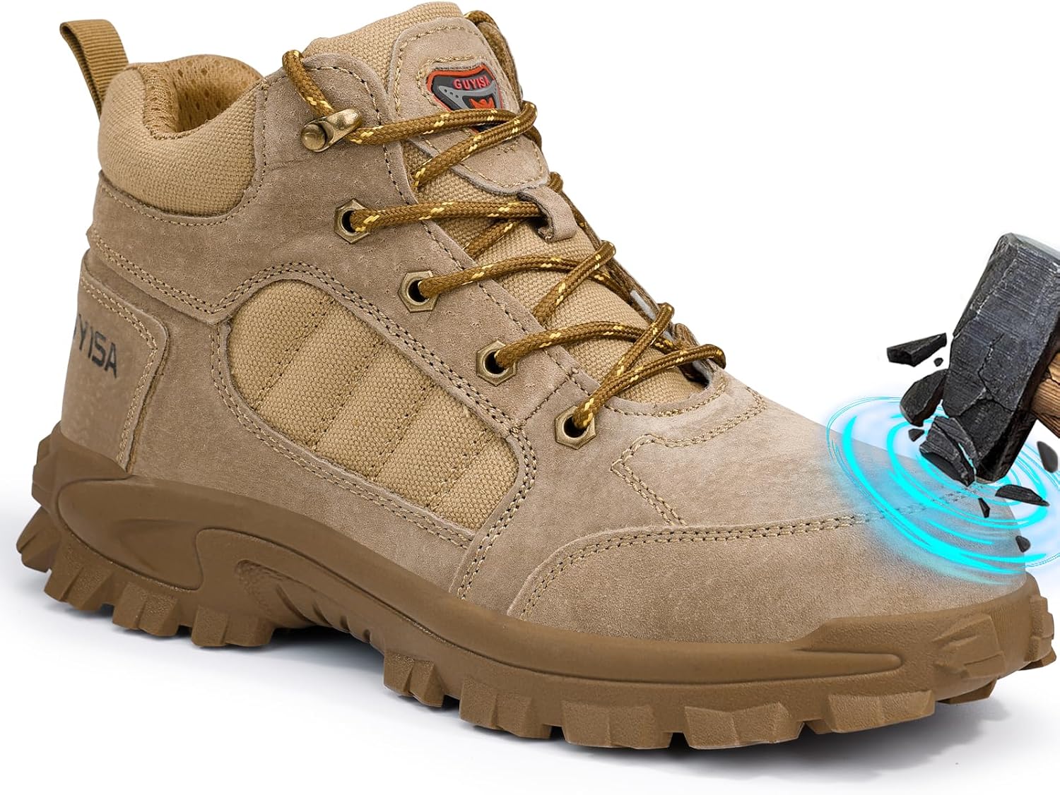 Мужские ботинки GUSAYEX с стальным носком и кевларовой подошвой, устойчивые к проколам, легкие промышленные ботинки для строительства и складов, удобная рабочая обувь для мужчин, черный
Мужские ботинки GUSAYEX с стальным носком и кевларовой подошвой, устойчивые к проколам, легкие промышленные ботинки для строительства и складов, удобная рабочая обувь для мужчин, черный