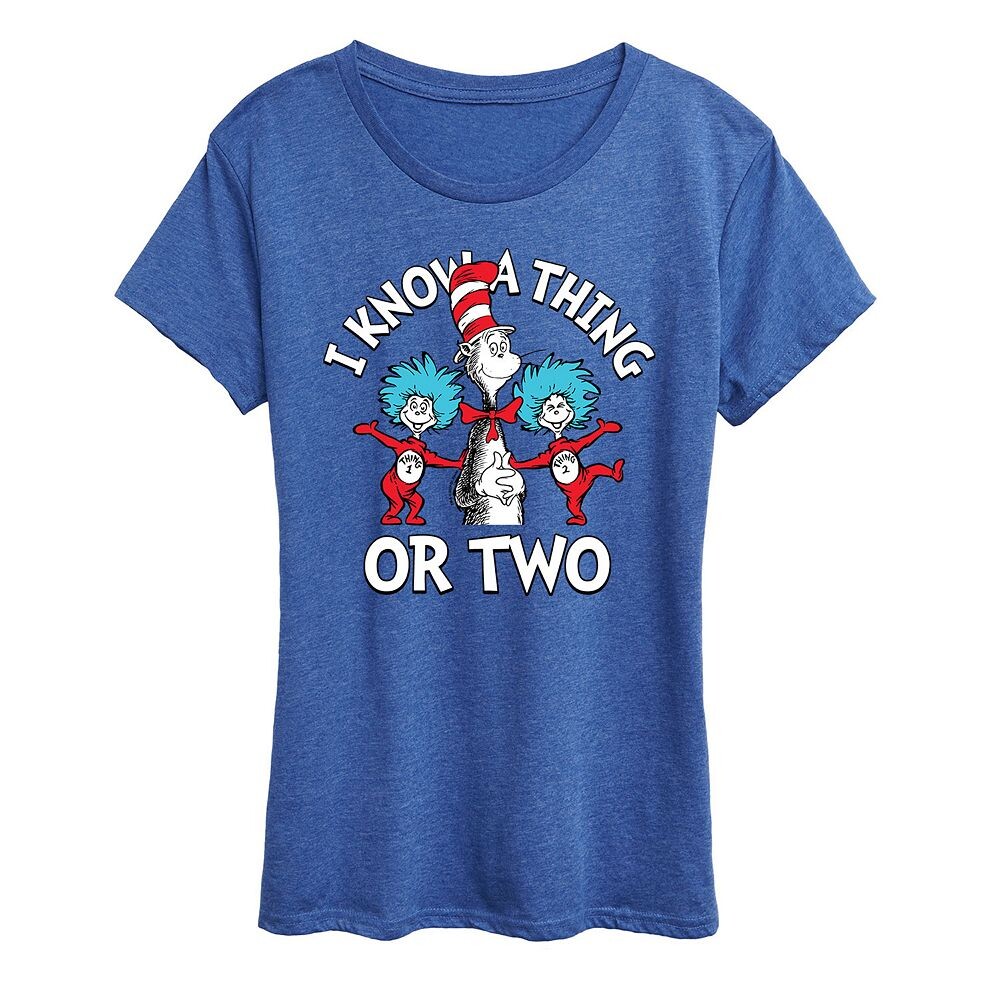 Женская футболка с рисунком Dr. Seuss I Know A Thing Or Two Licensed Character, цвет Heather Royal Blue
Женская футболка с рисунком Dr. Seuss I Know A Thing Or Two Licensed Character, цвет Heather Royal Blue