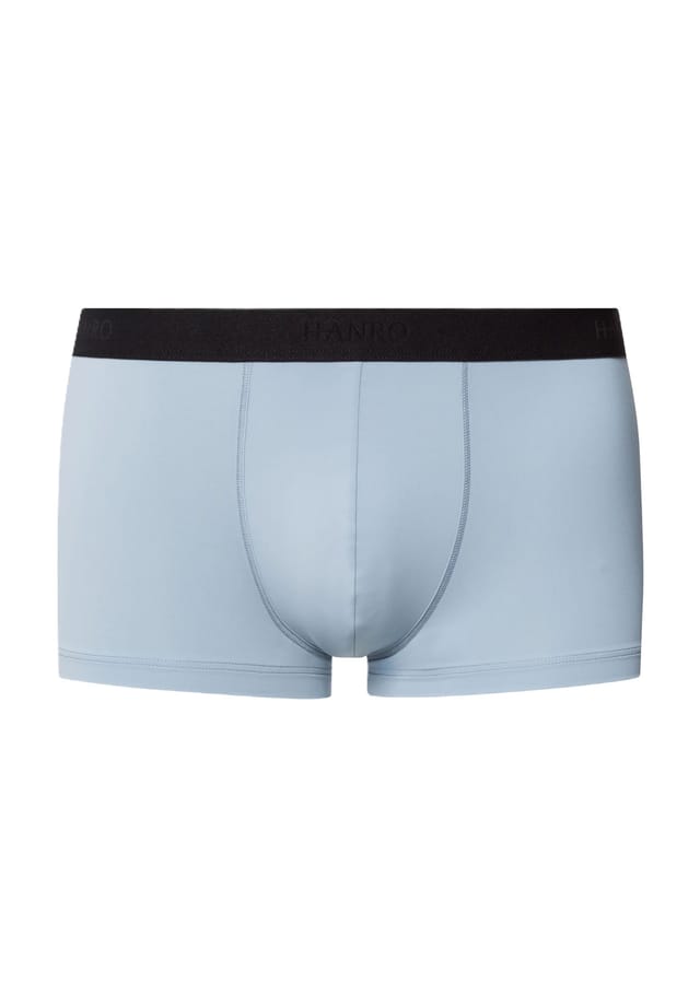 Брюки Micro Touch короткие с логотипом на резинке Hanro, синий 
Брюки Micro Touch короткие с логотипом на резинке Hanro, синий