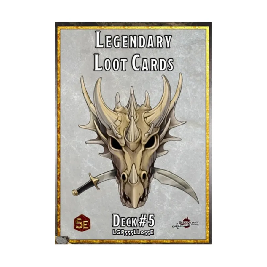 Бокс-сет Legendary Loot Cards Deck #5, Dungeons & Dragons (5th Edition) - Rulebooks, Sourcebooks & Supplements (Legendary Games)
Бокс-сет Legendary Loot Cards Deck #5, Dungeons & Dragons (5th Edition) - Rulebooks, Sourcebooks & Supplements (Legendary Games)